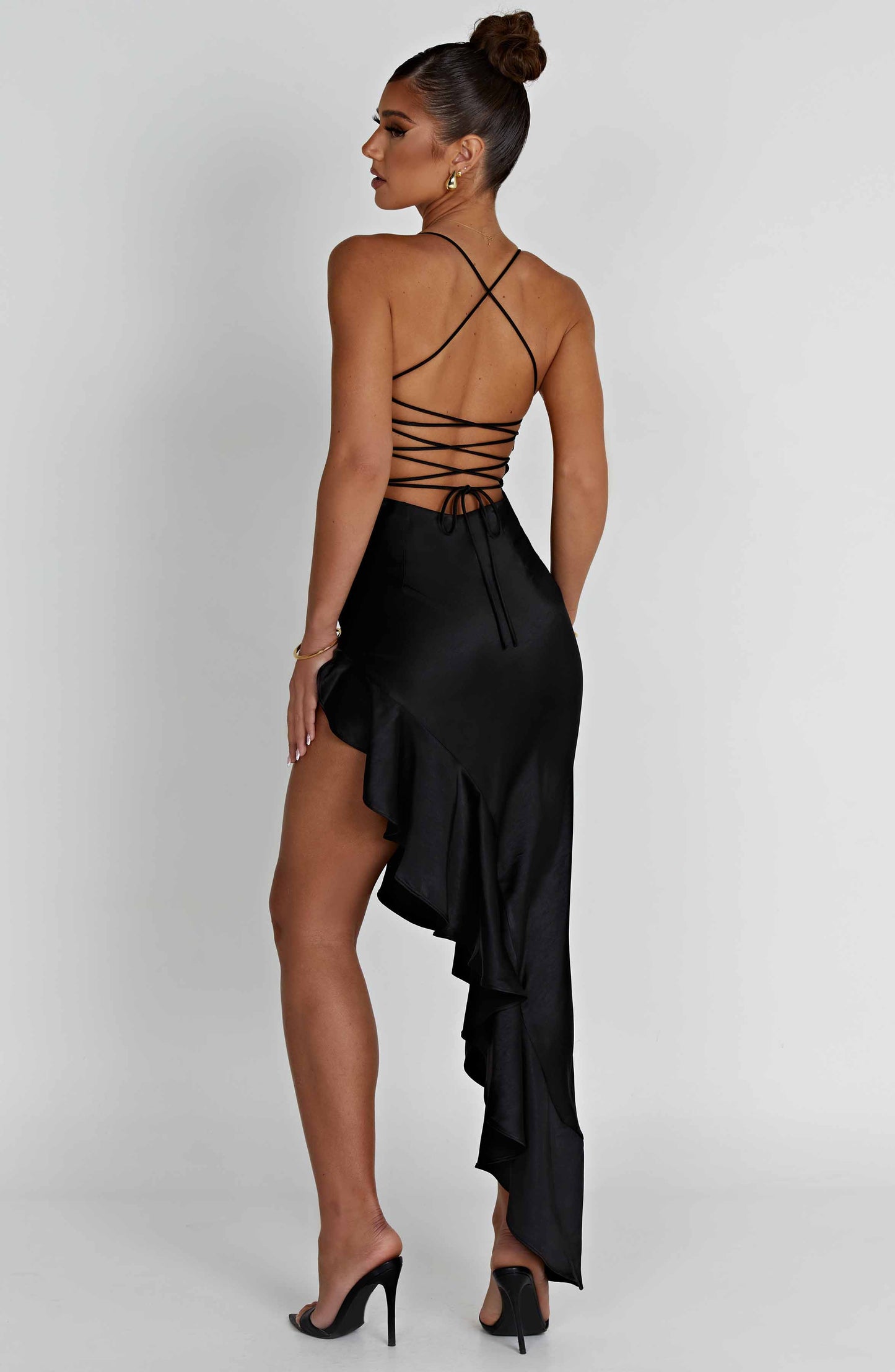 Vestido Midi Flora - Negro
