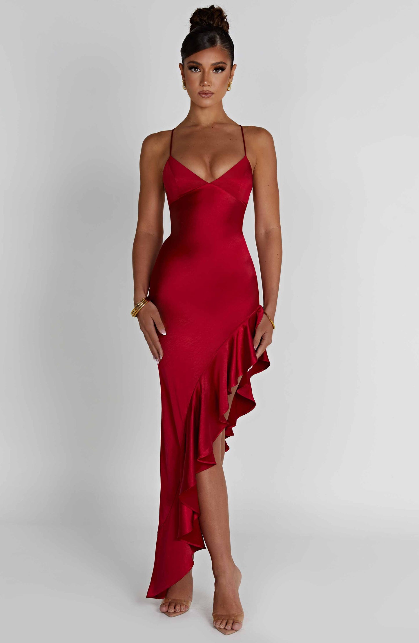 Vestido Midi Flora - Rojo