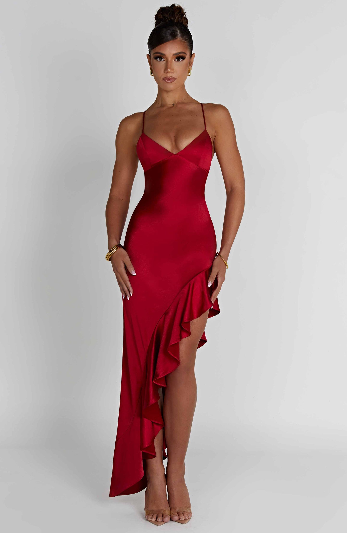 Vestido Midi Flora - Rojo