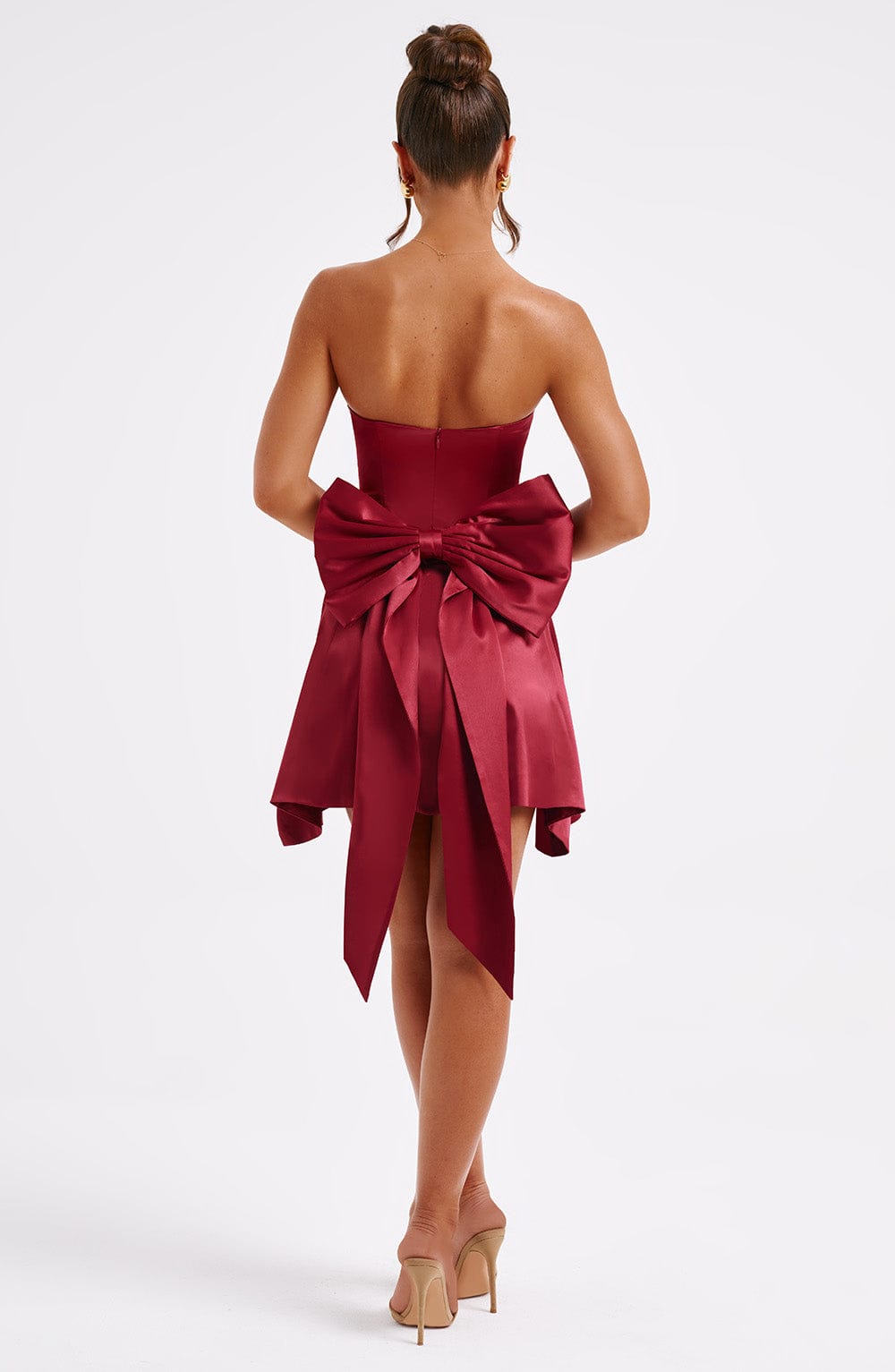 Vestido Mini Freja - Burdeos
