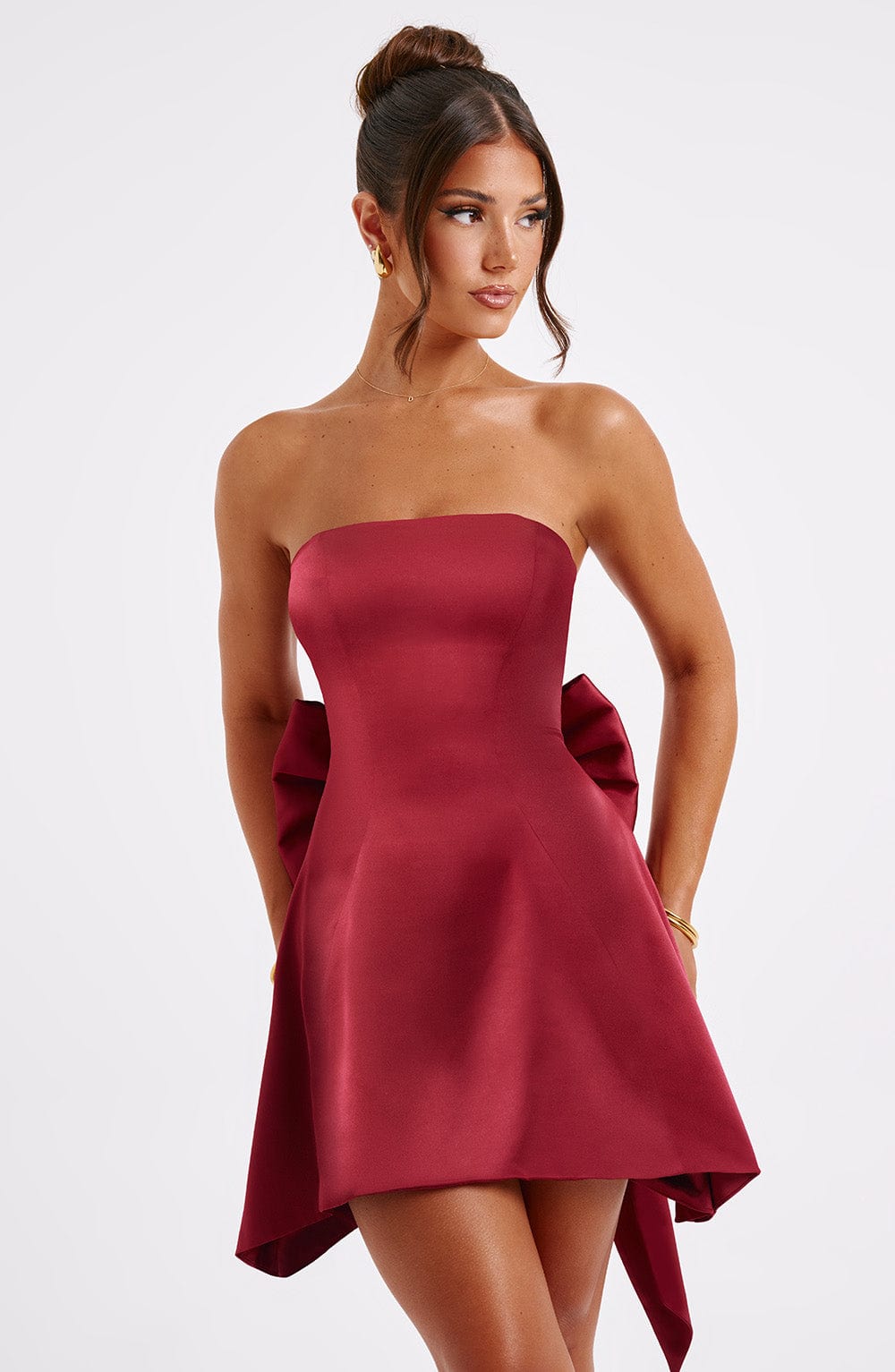 Vestido Mini Freja - Burdeos
