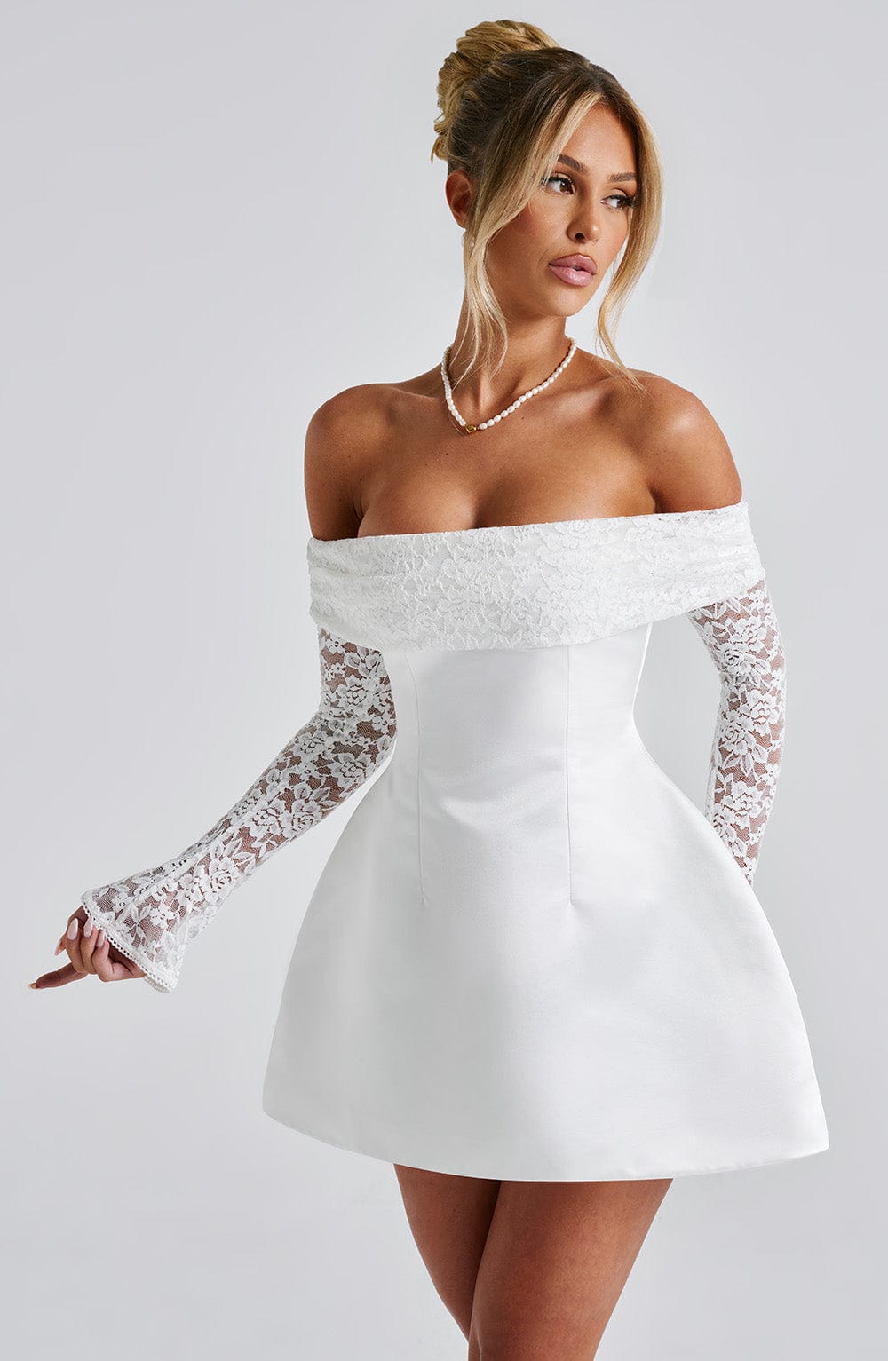Vestido Mini Georgianna - Marfil