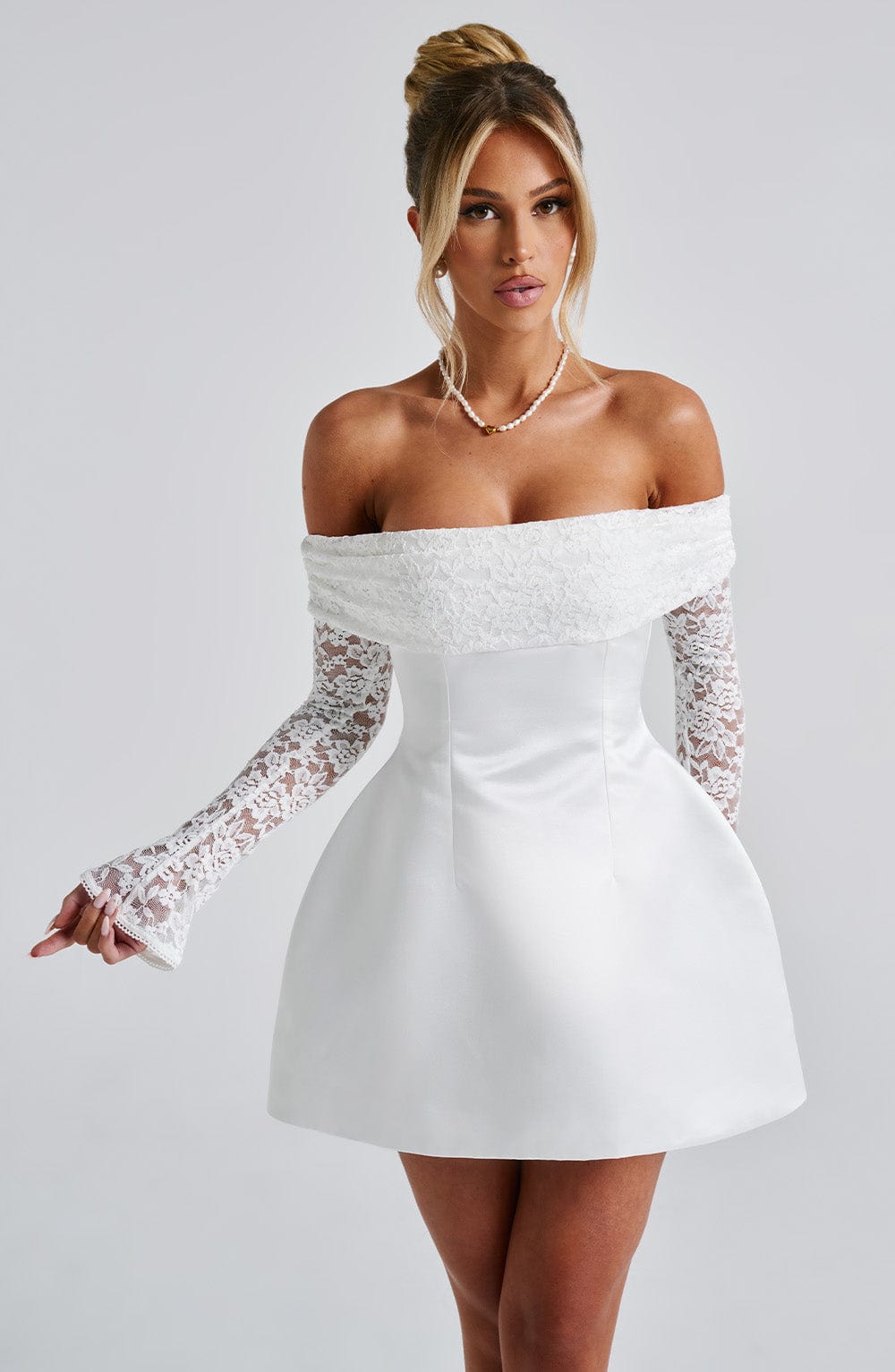 Vestido Mini Georgianna - Marfil