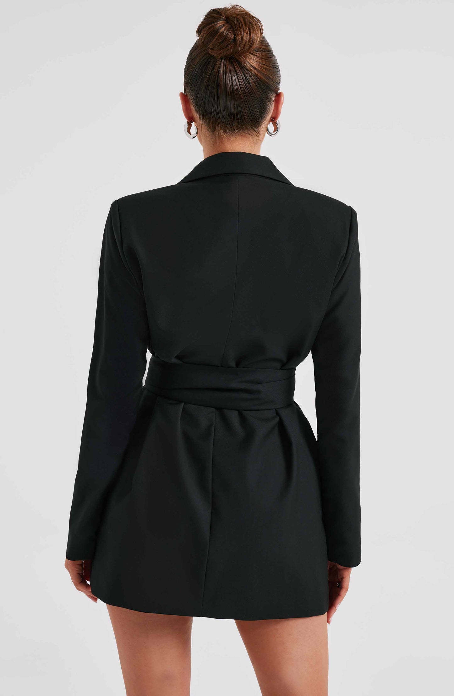 Vestido traje de mezcla de algodón - Negro