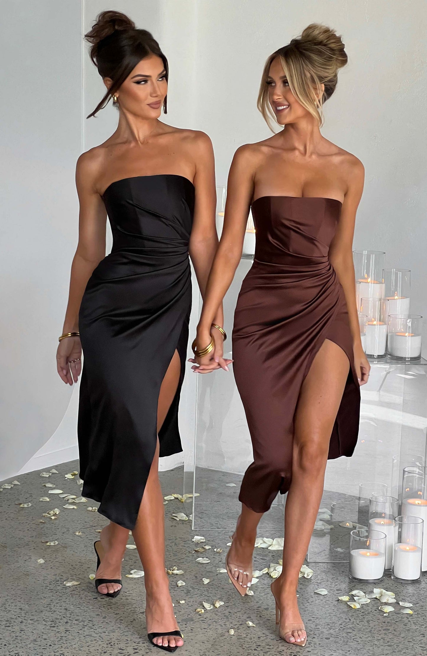Vestido Midi Inez - Chocolate