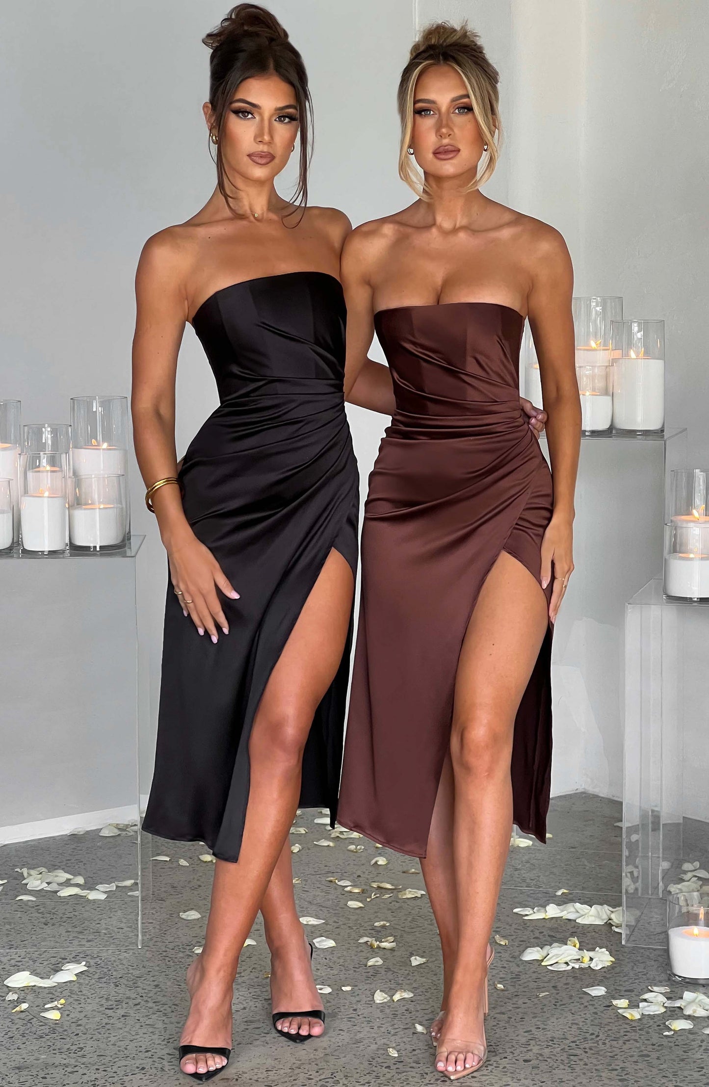 Vestido Midi Inez - Chocolate