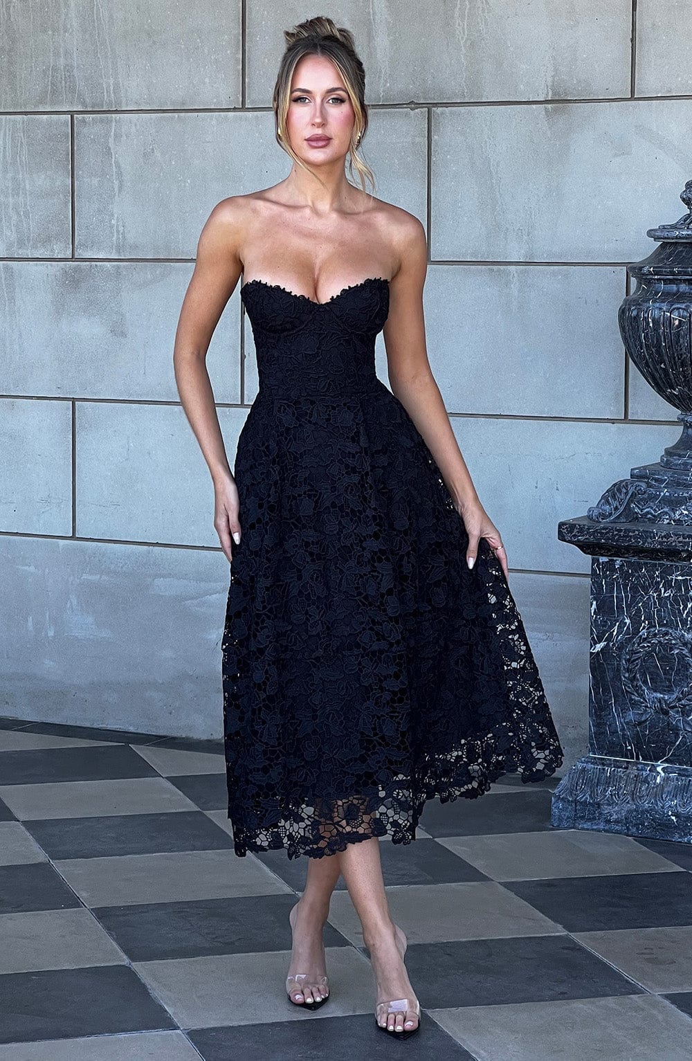 Vestido Midi Ishani - Negro