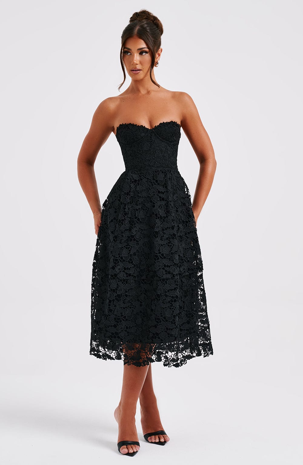 Vestido Midi Ishani - Negro