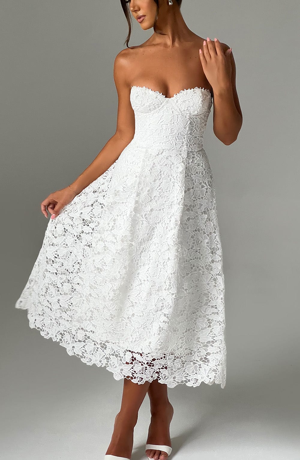 Vestido Midi Ishani - Marfil