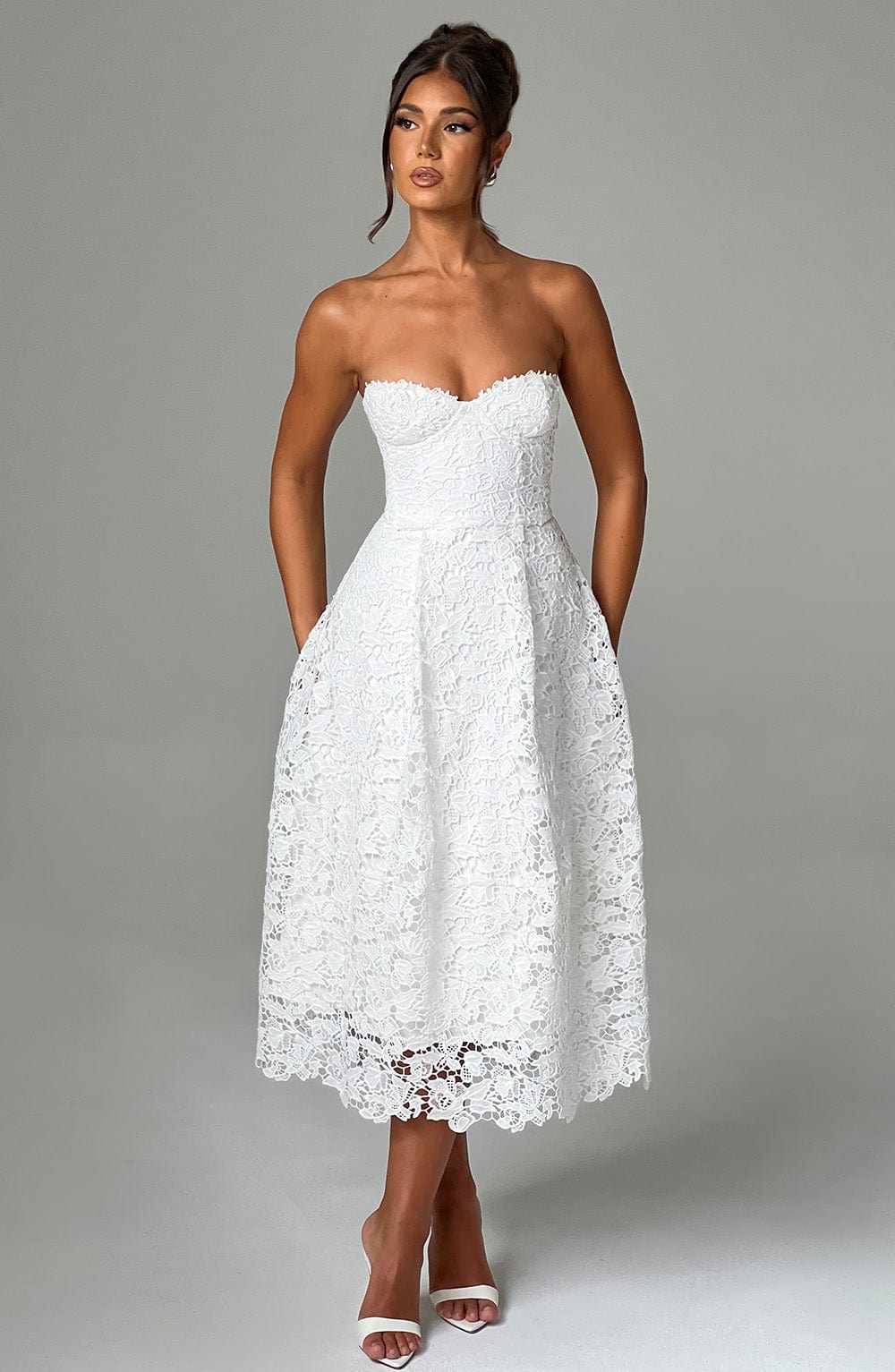 Vestido Midi Ishani - Marfil