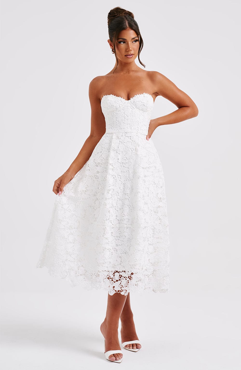 Vestido Midi Ishani - Marfil