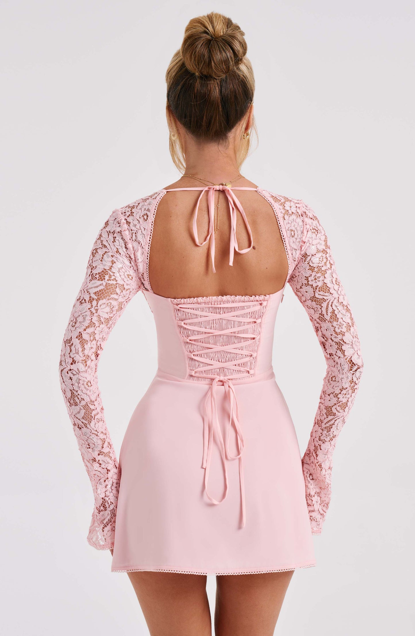 Vestido Mini Jacinta - Rosa Claro