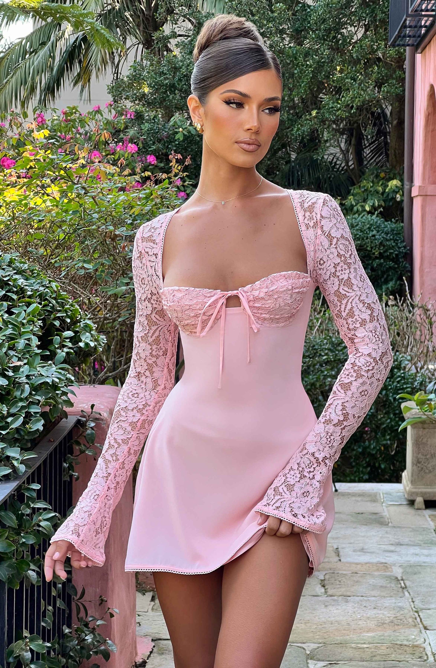 Vestido Mini Jacinta - Rosa Claro