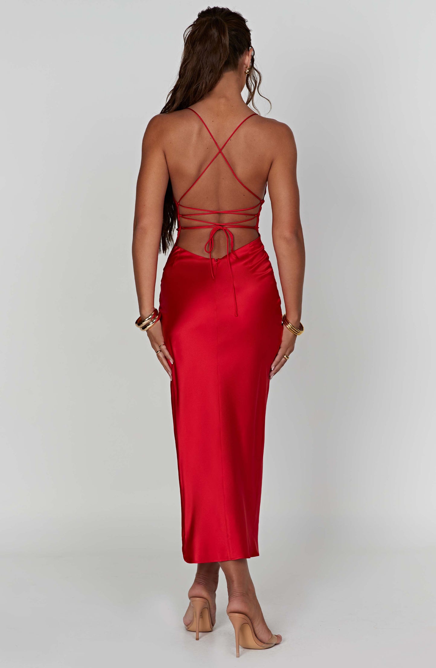 Vestido Midi Jaida - Rojo
