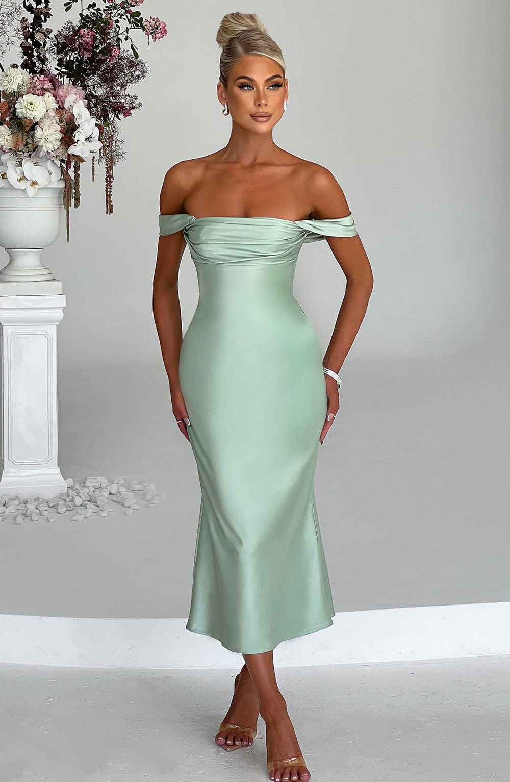 Vestido Midi Jennifer - Menta