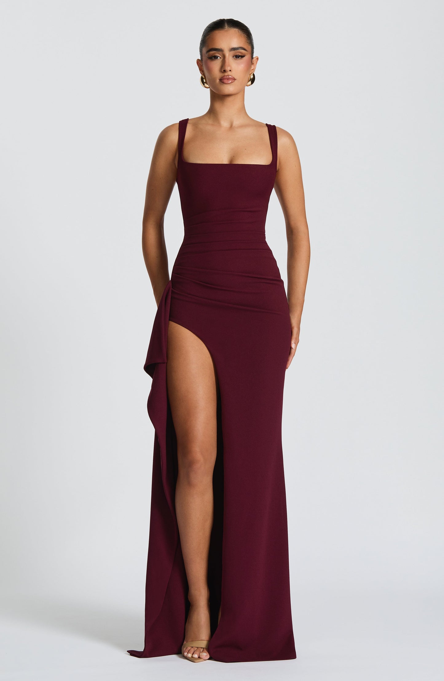Vestido Maxi Katana - Laca de Cereza