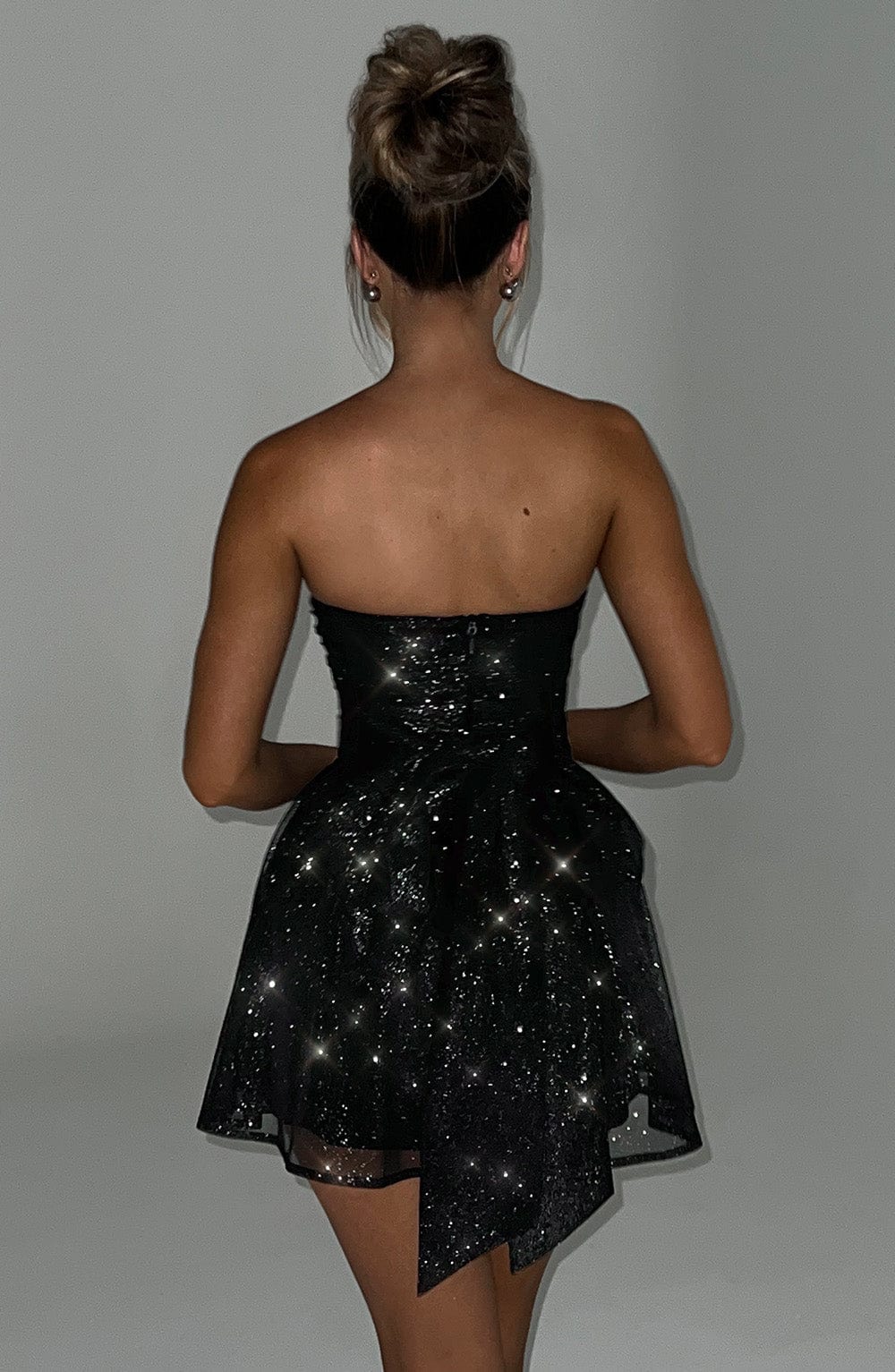 Vestido Mini Katrina - Brillo Negro