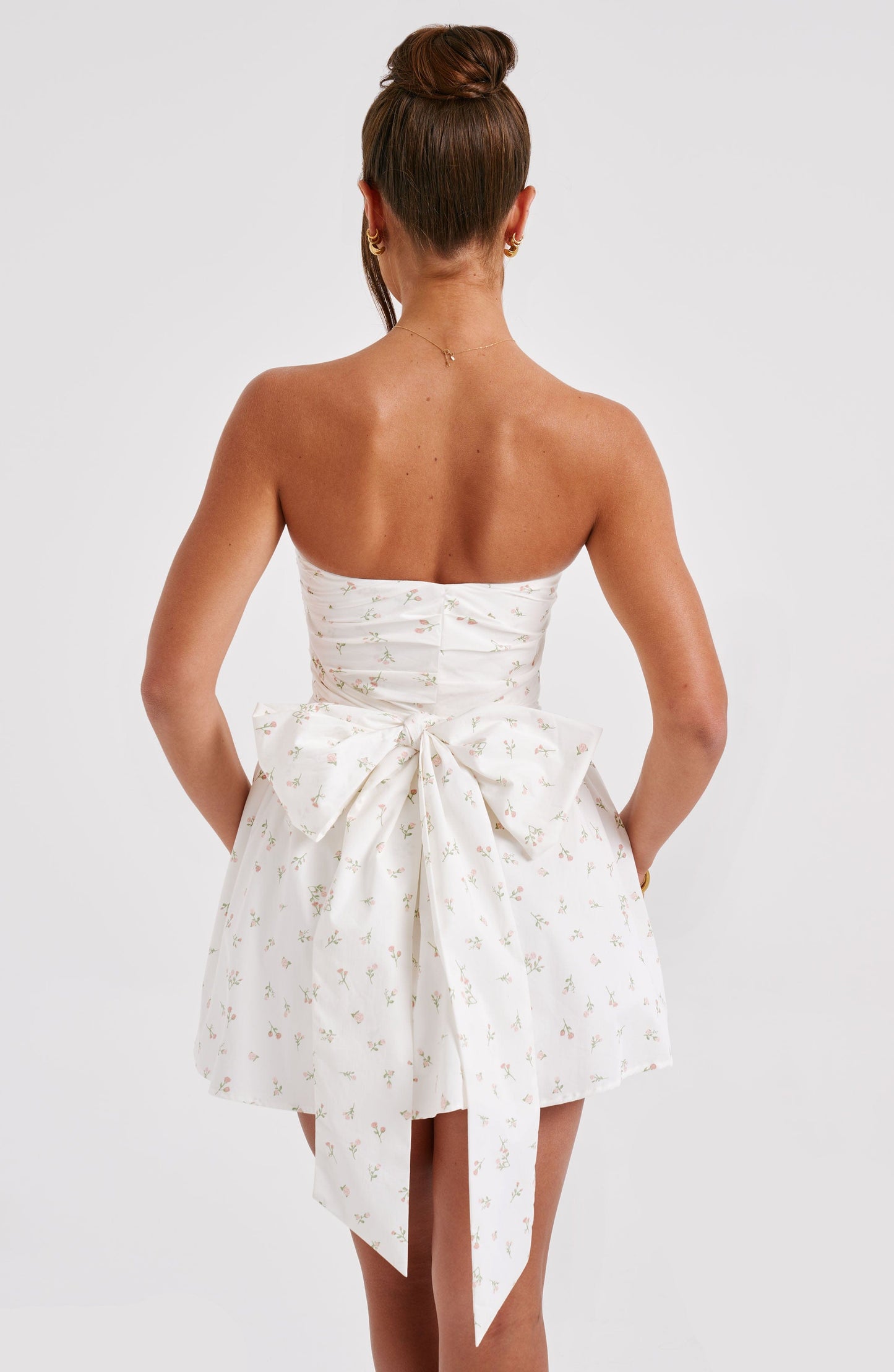 Vestido Mini Katrina - Estampado Floral en Tonos Rosados