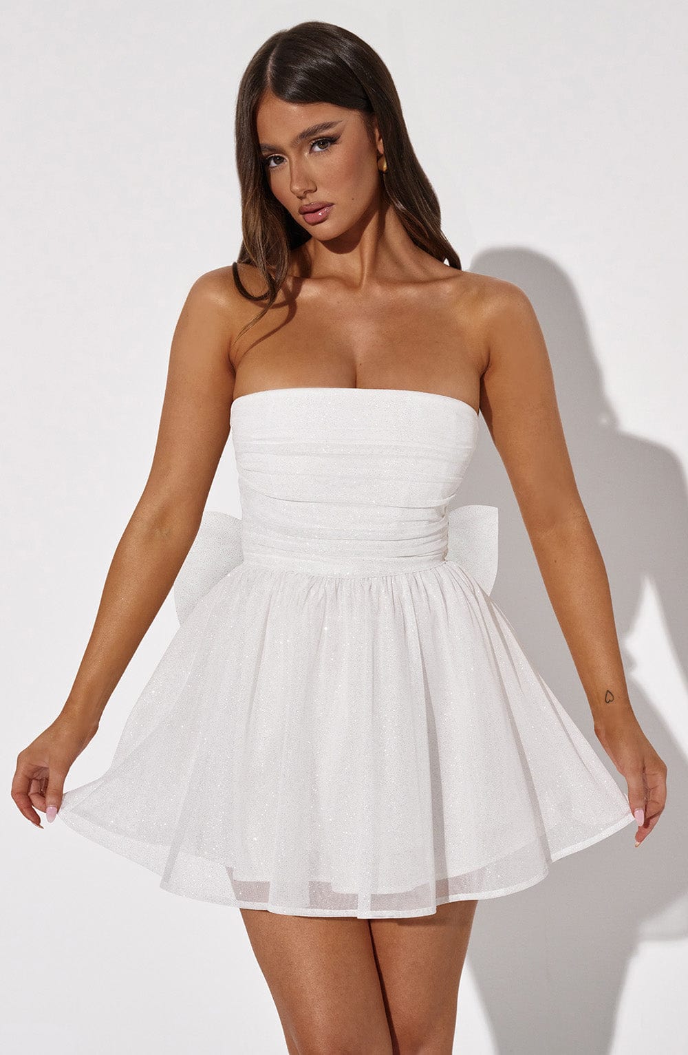 Vestido Mini Katrina - Brillo Marfil
