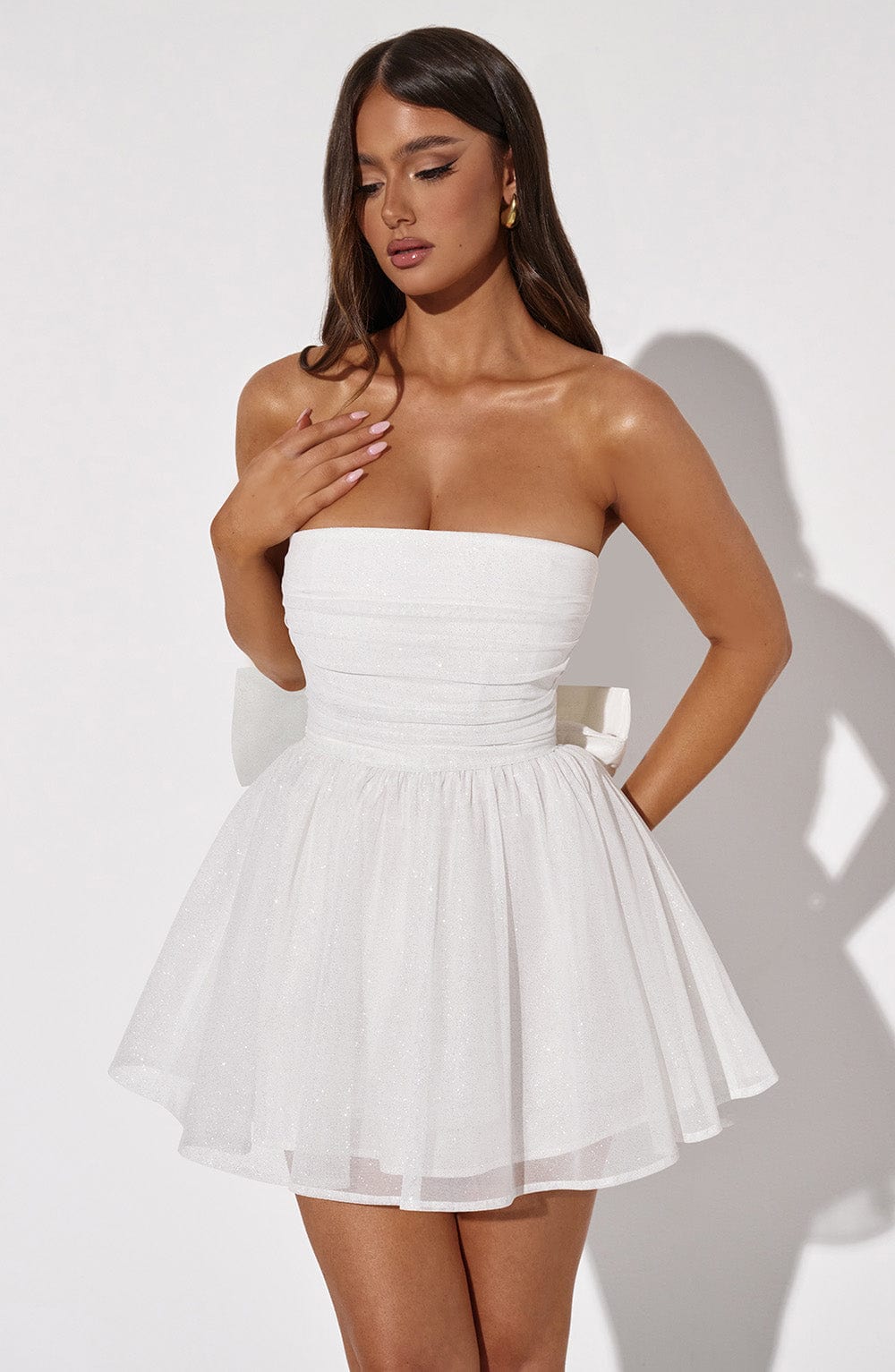 Vestido Mini Katrina - Brillo Marfil