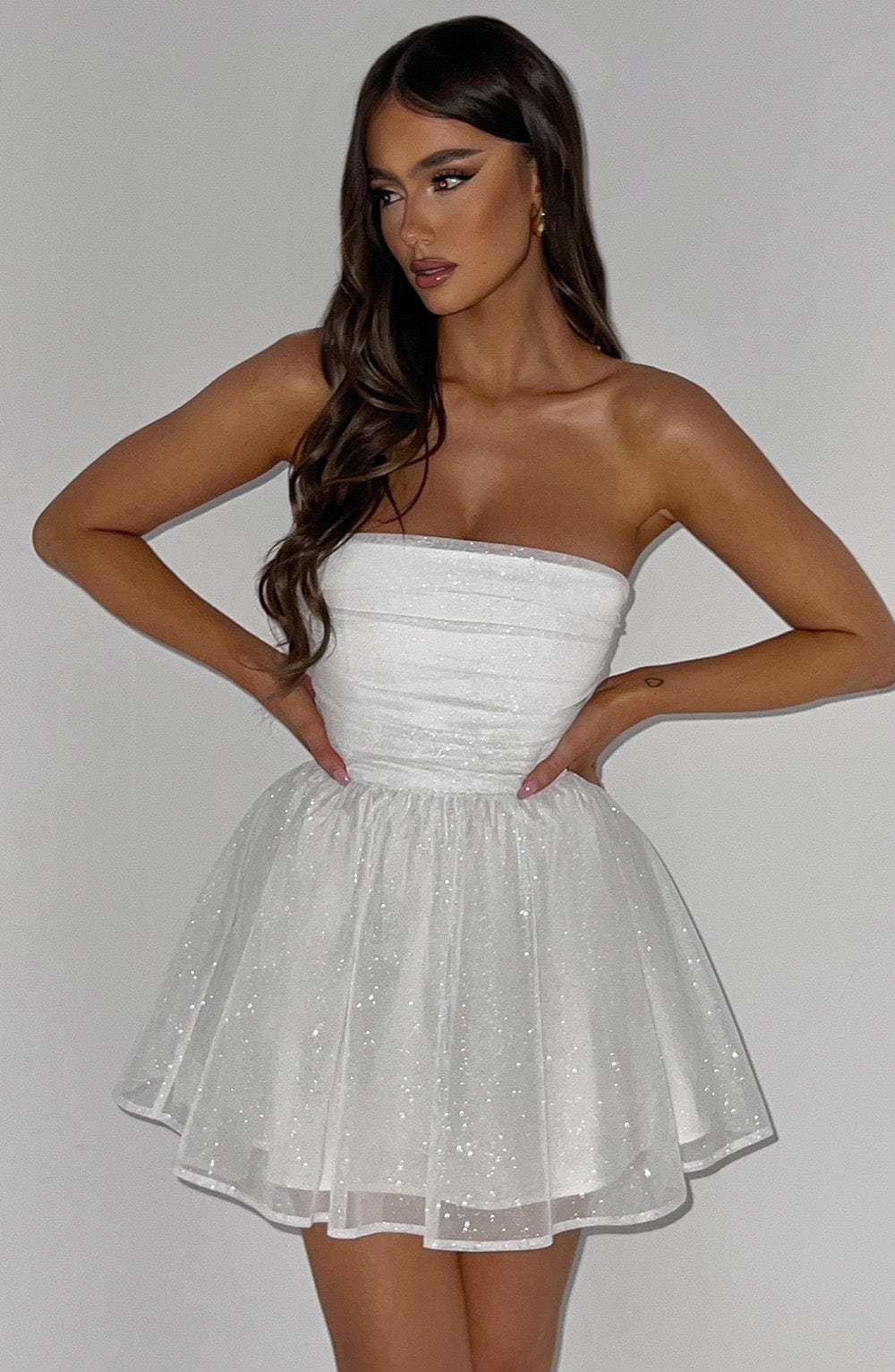 Vestido Mini Katrina - Brillo Marfil