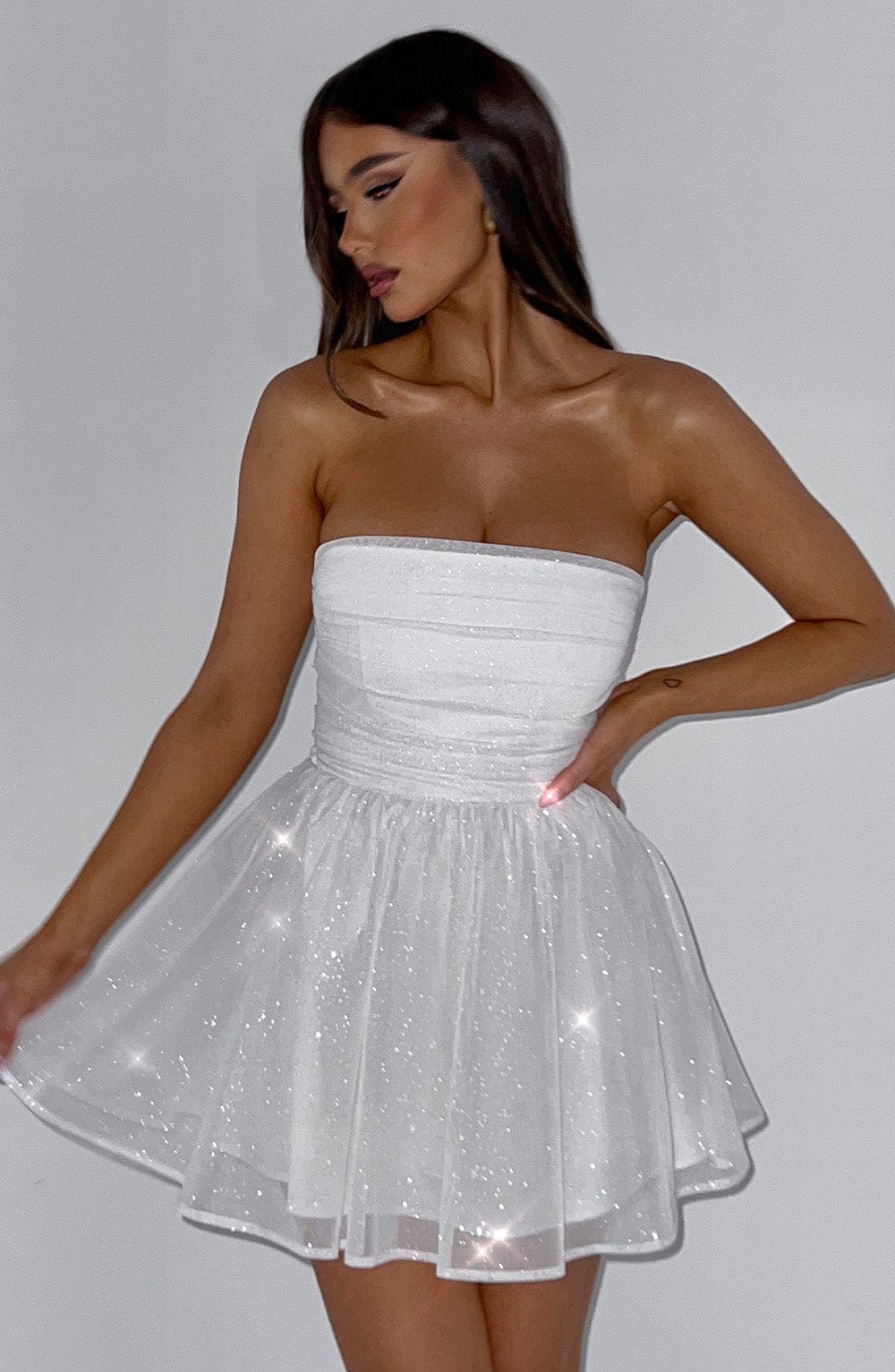 Vestido Mini Katrina - Brillo Marfil