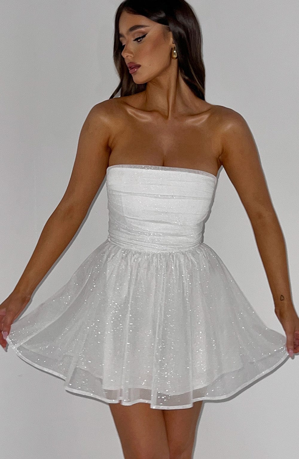 Vestido Mini Katrina - Brillo Marfil