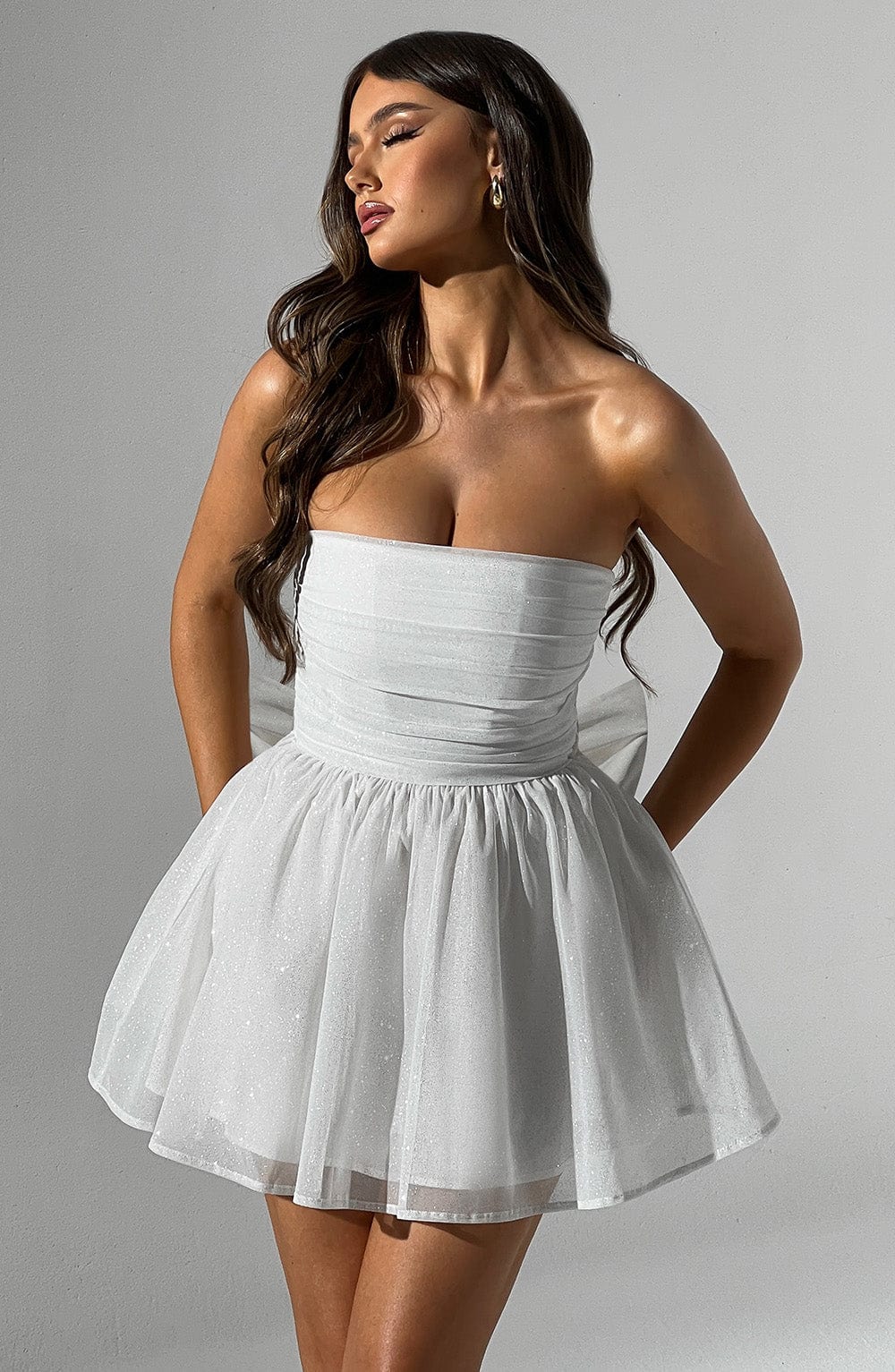 Vestido Mini Katrina - Brillo Marfil