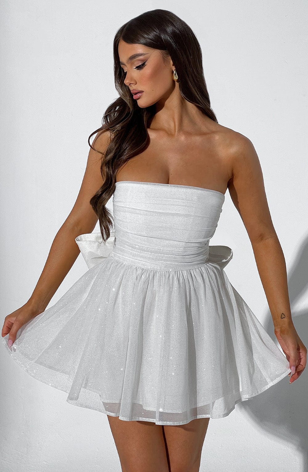 Vestido Mini Katrina - Brillo Marfil