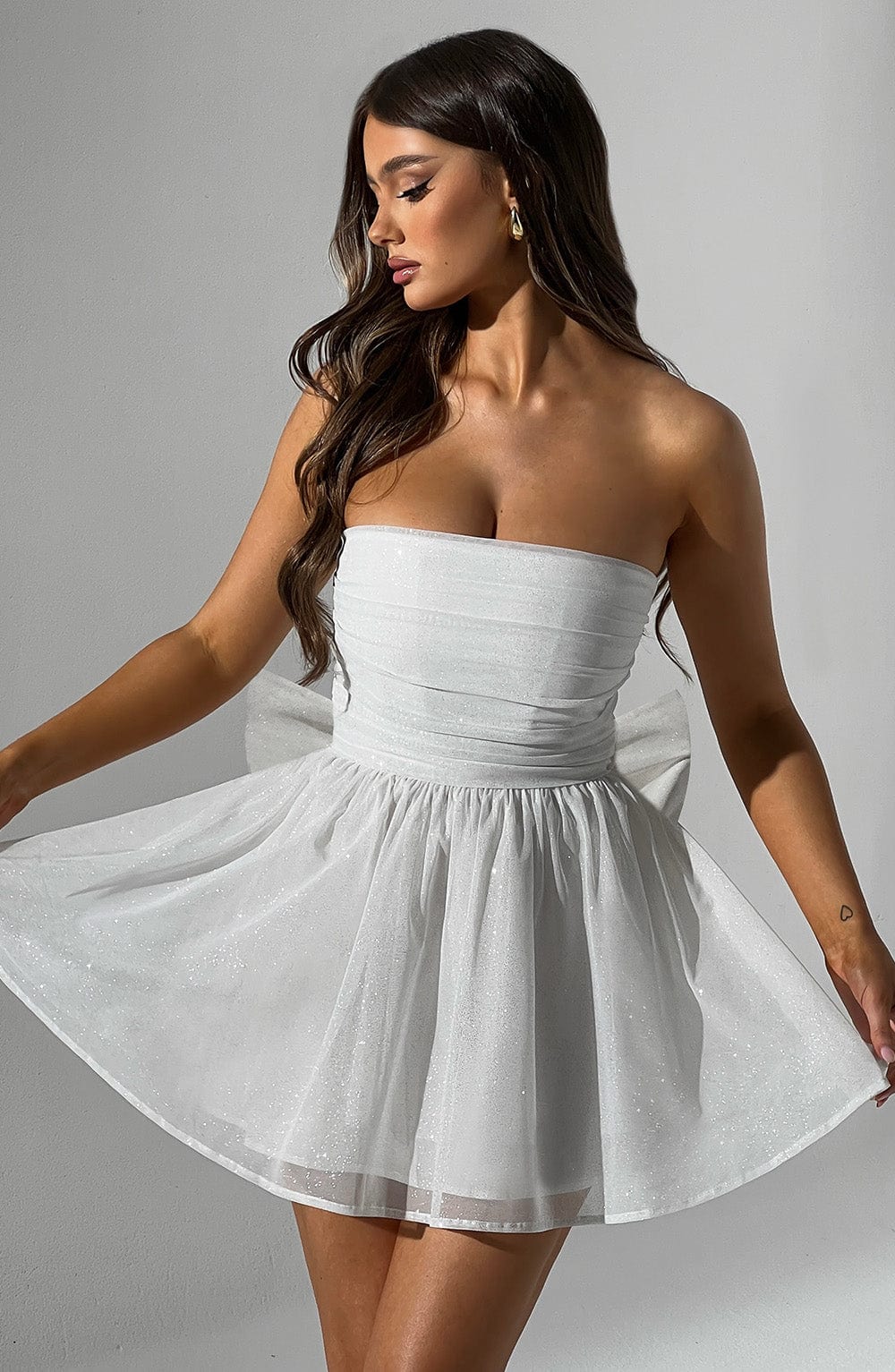 Vestido Mini Katrina - Brillo Marfil