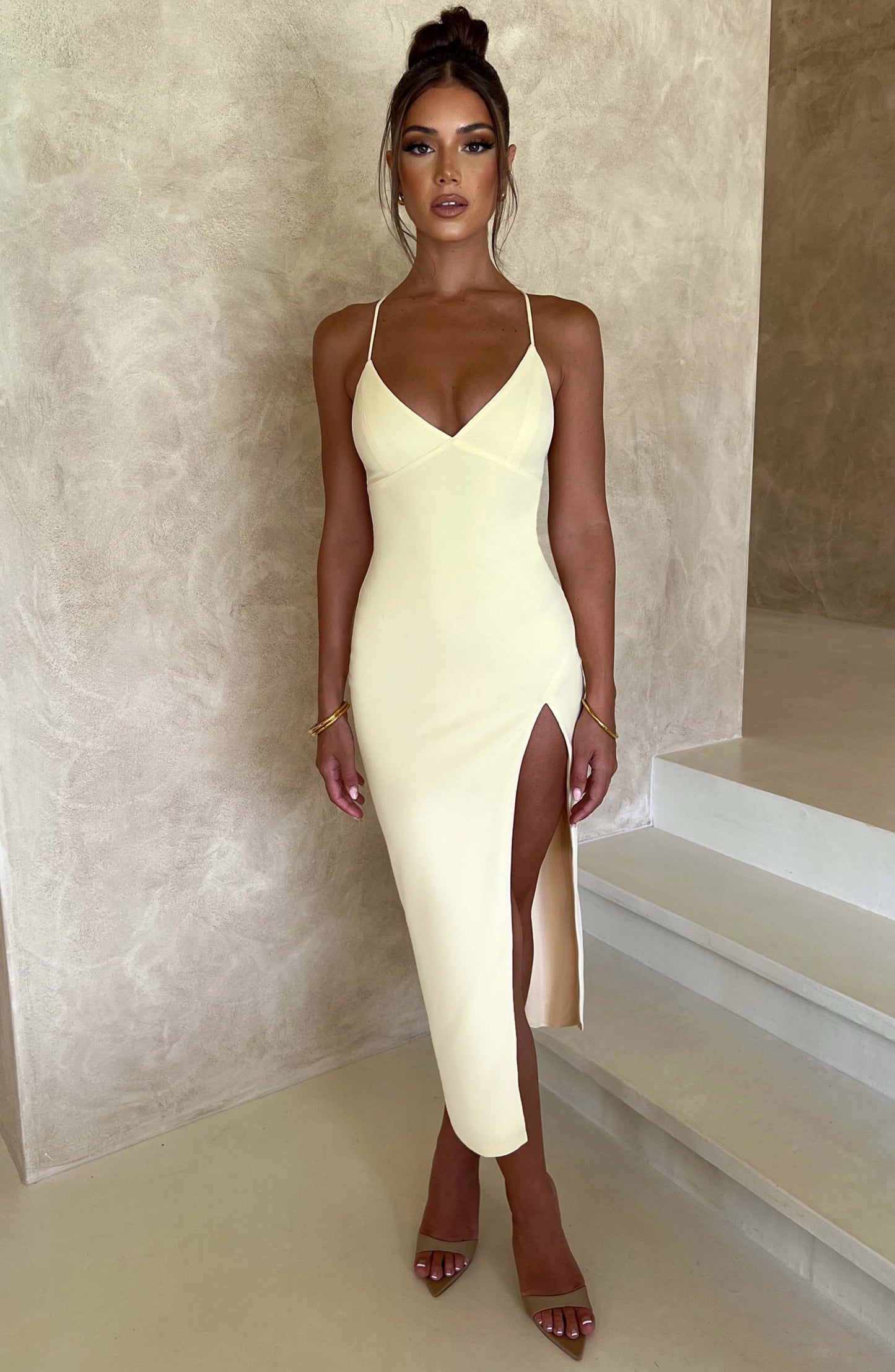 Vestido Midi Kiana - Limón