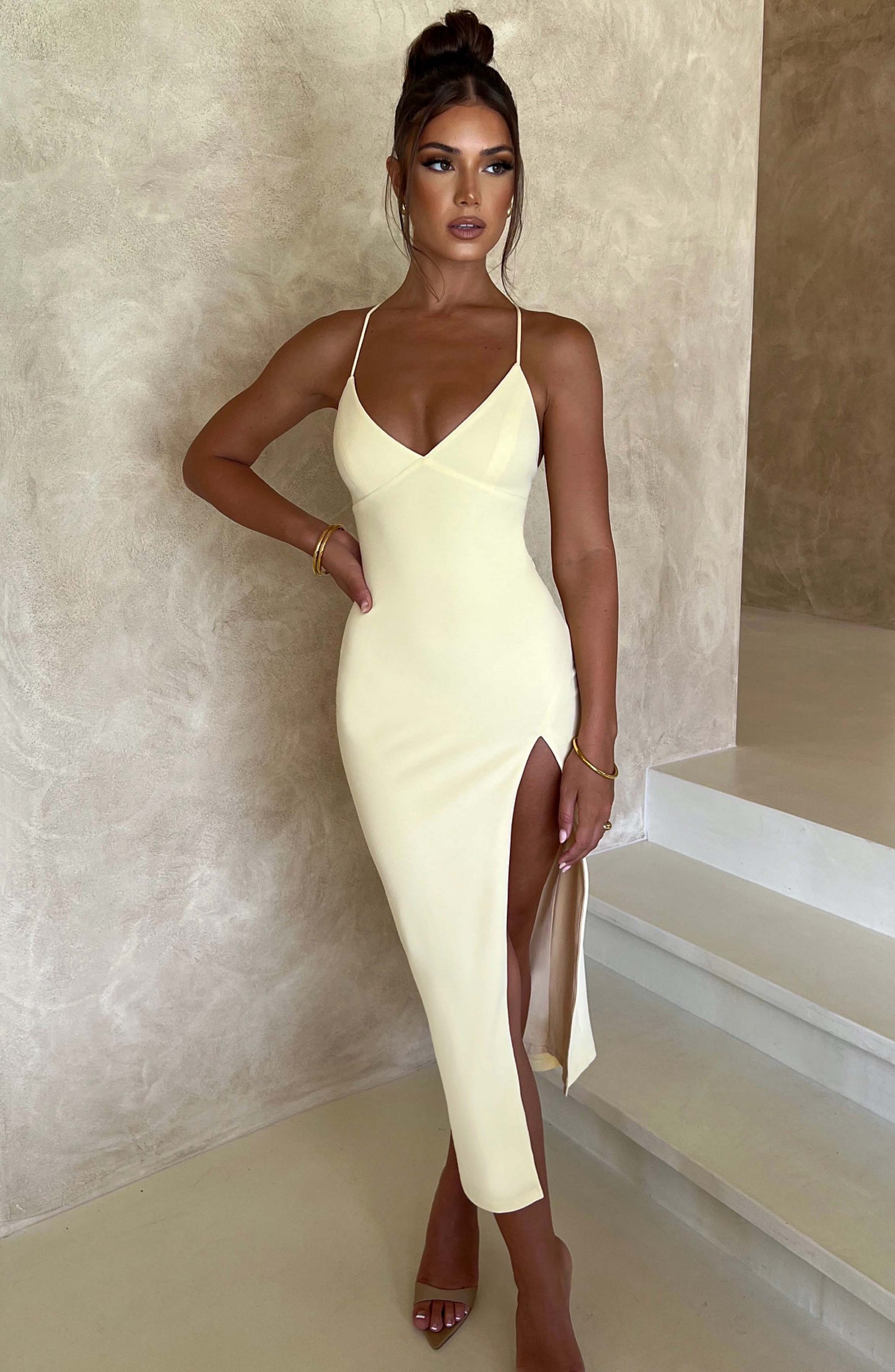 Vestido Midi Kiana - Limón