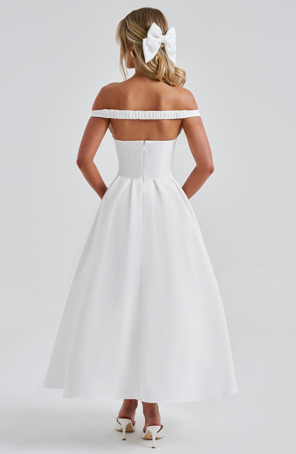 Vestido Midi Lanetta - Marfil