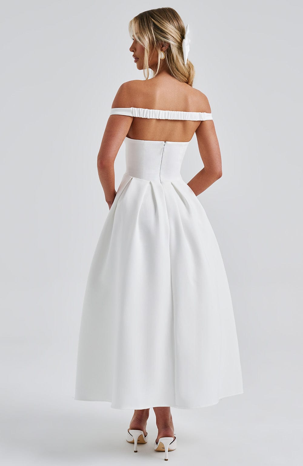 Vestido Midi Lanetta - Marfil