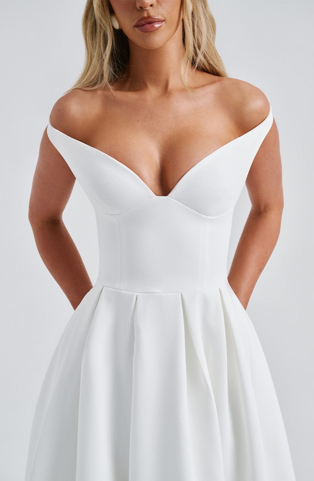 Vestido Midi Lanetta - Marfil