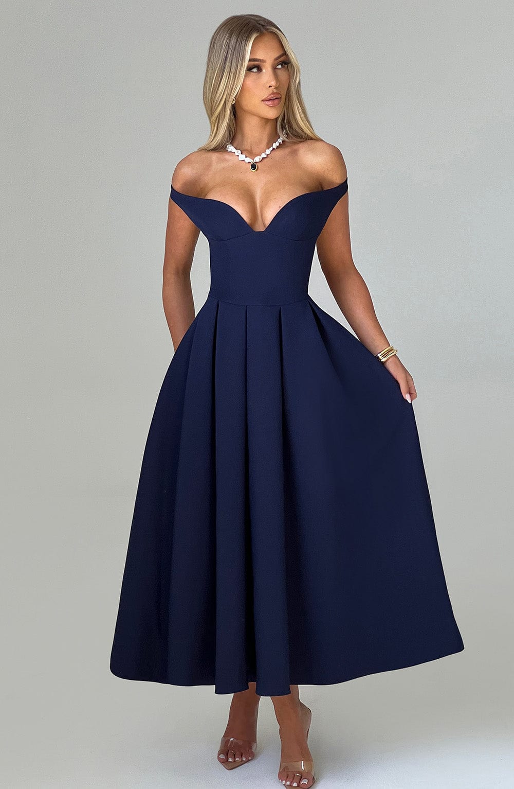 Vestido Midi Lanetta - Marino