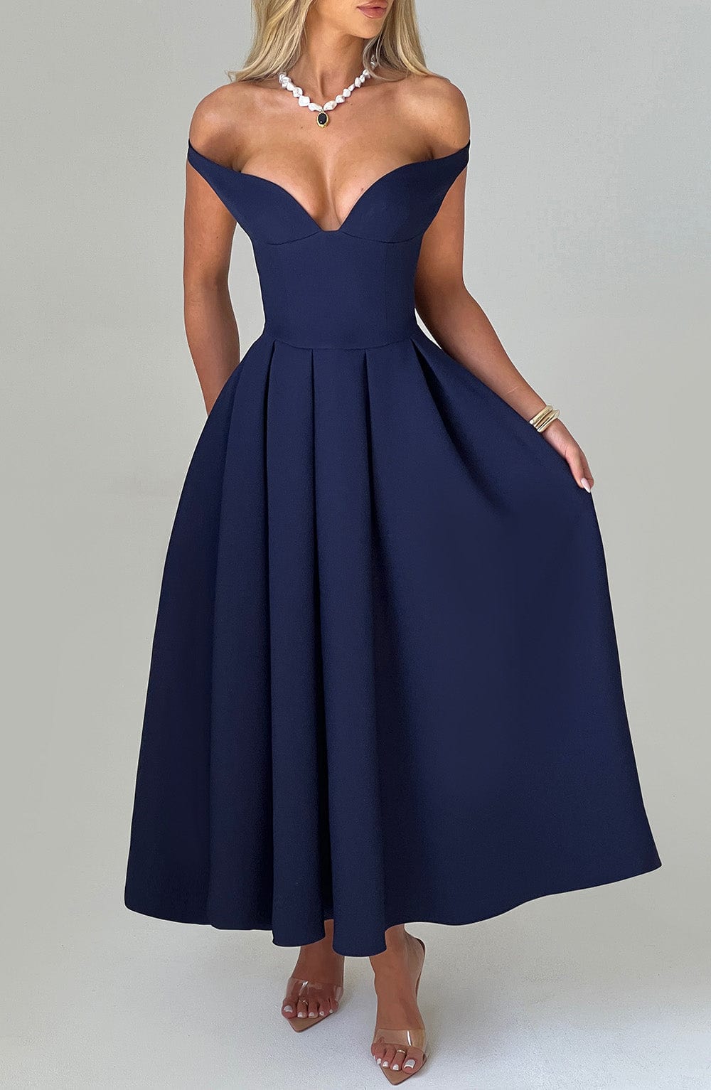 Vestido Midi Lanetta - Marino