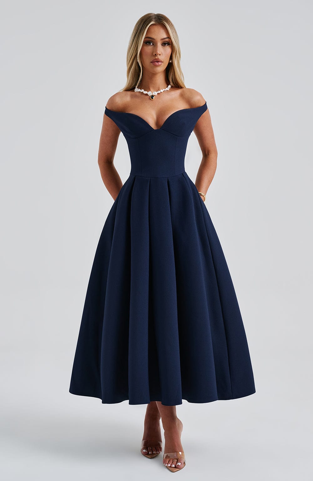 Vestido Midi Lanetta - Marino