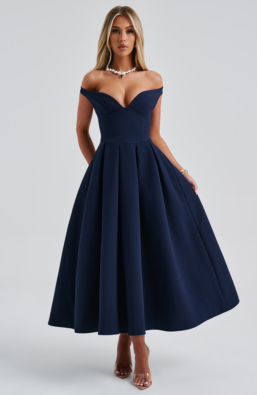 Vestido Midi Lanetta - Marino