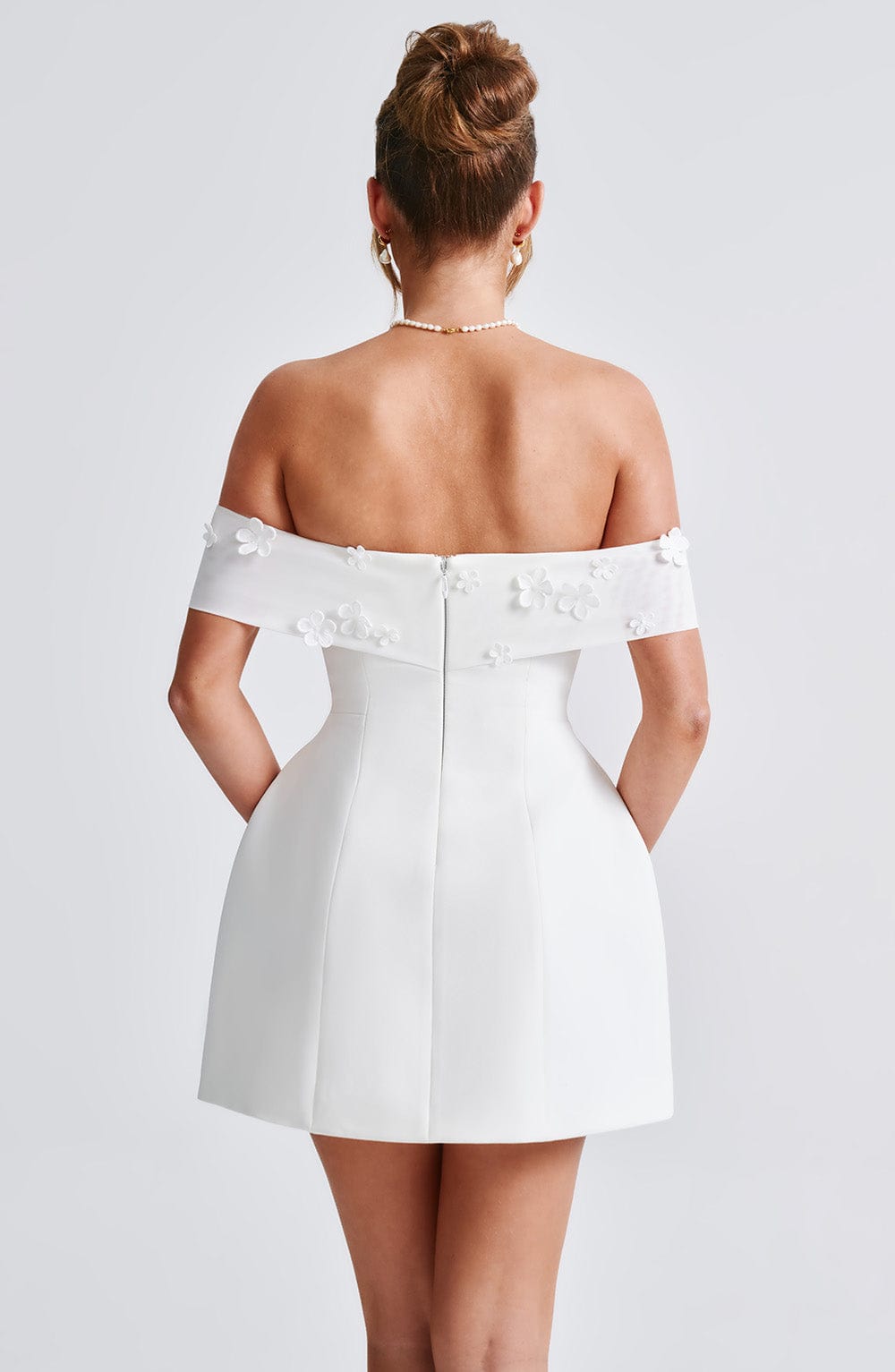 Vestido Mini Laurel - Marfil