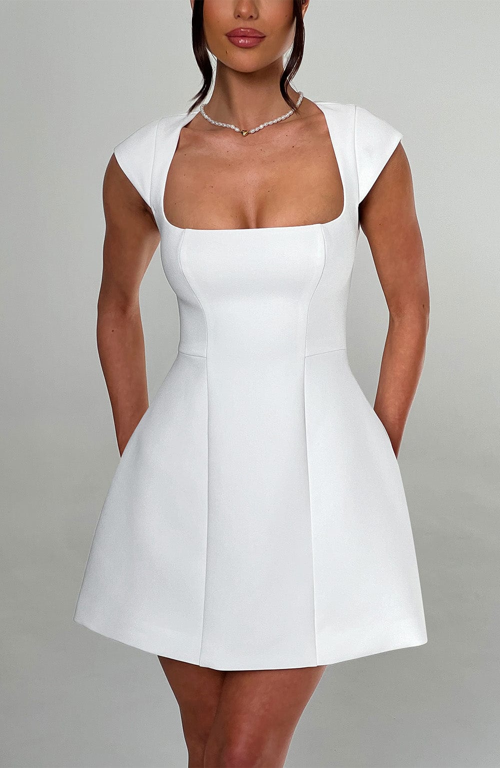 Vestido Mini Lena - Marfil