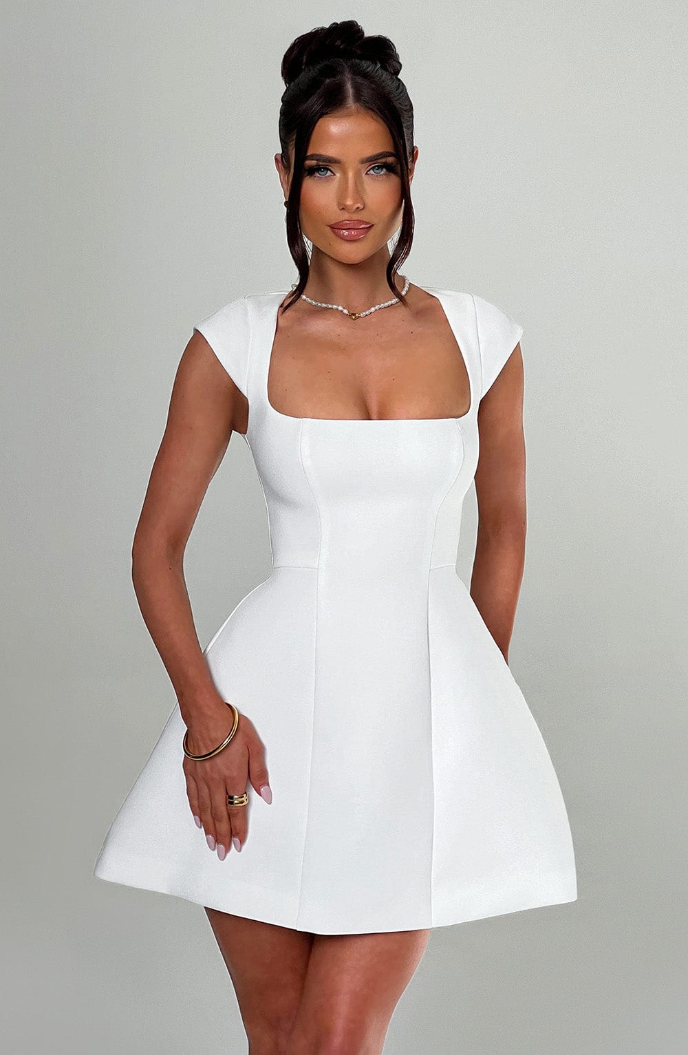 Vestido Mini Lena - Marfil