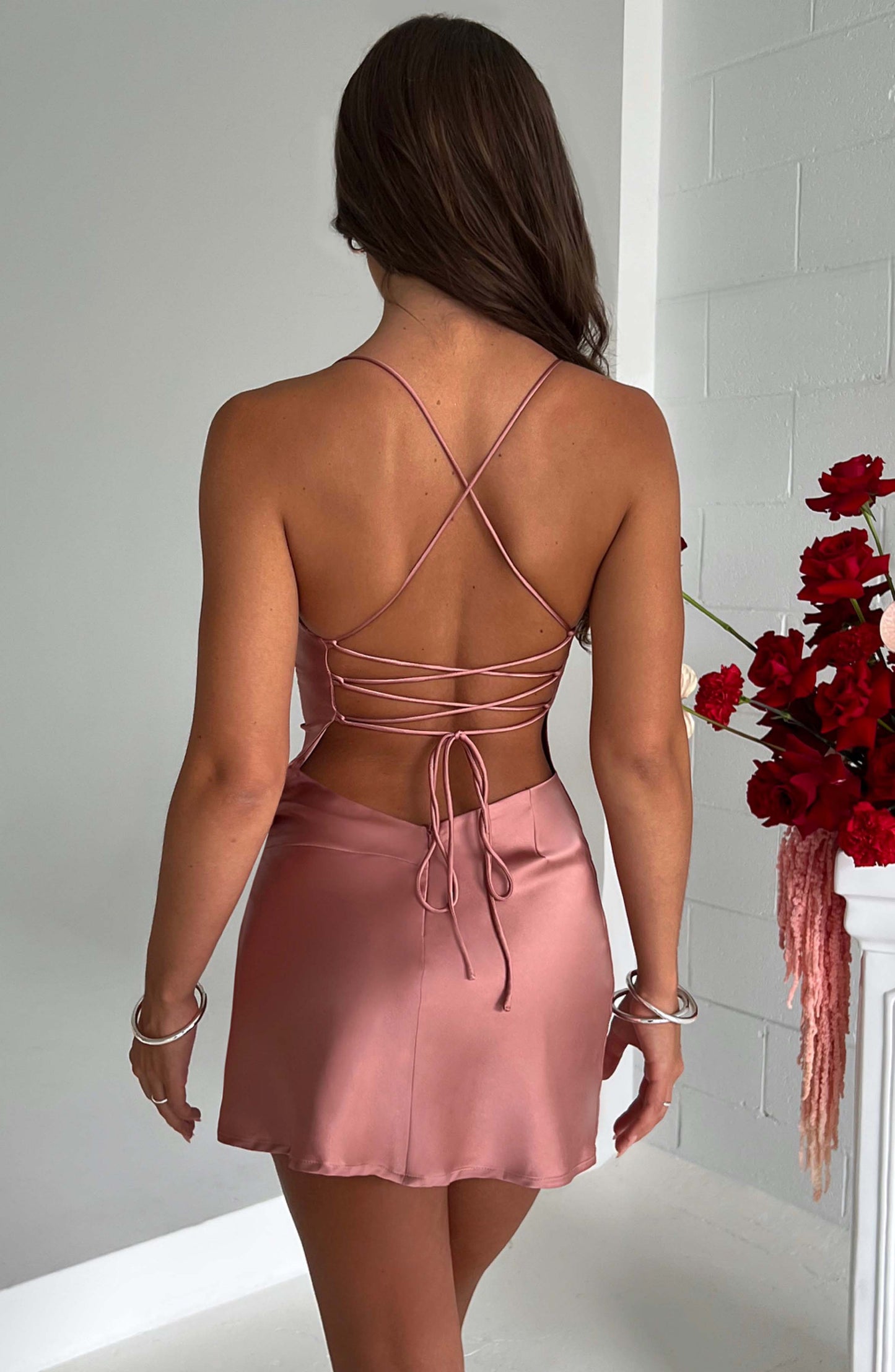 Vestido Mini Mae - Rosa