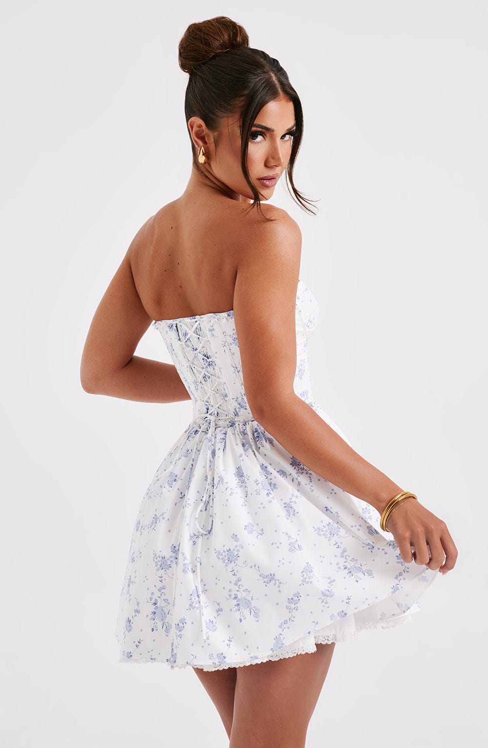 Vestido Mini Maeve - Estampado Ditsy Azul