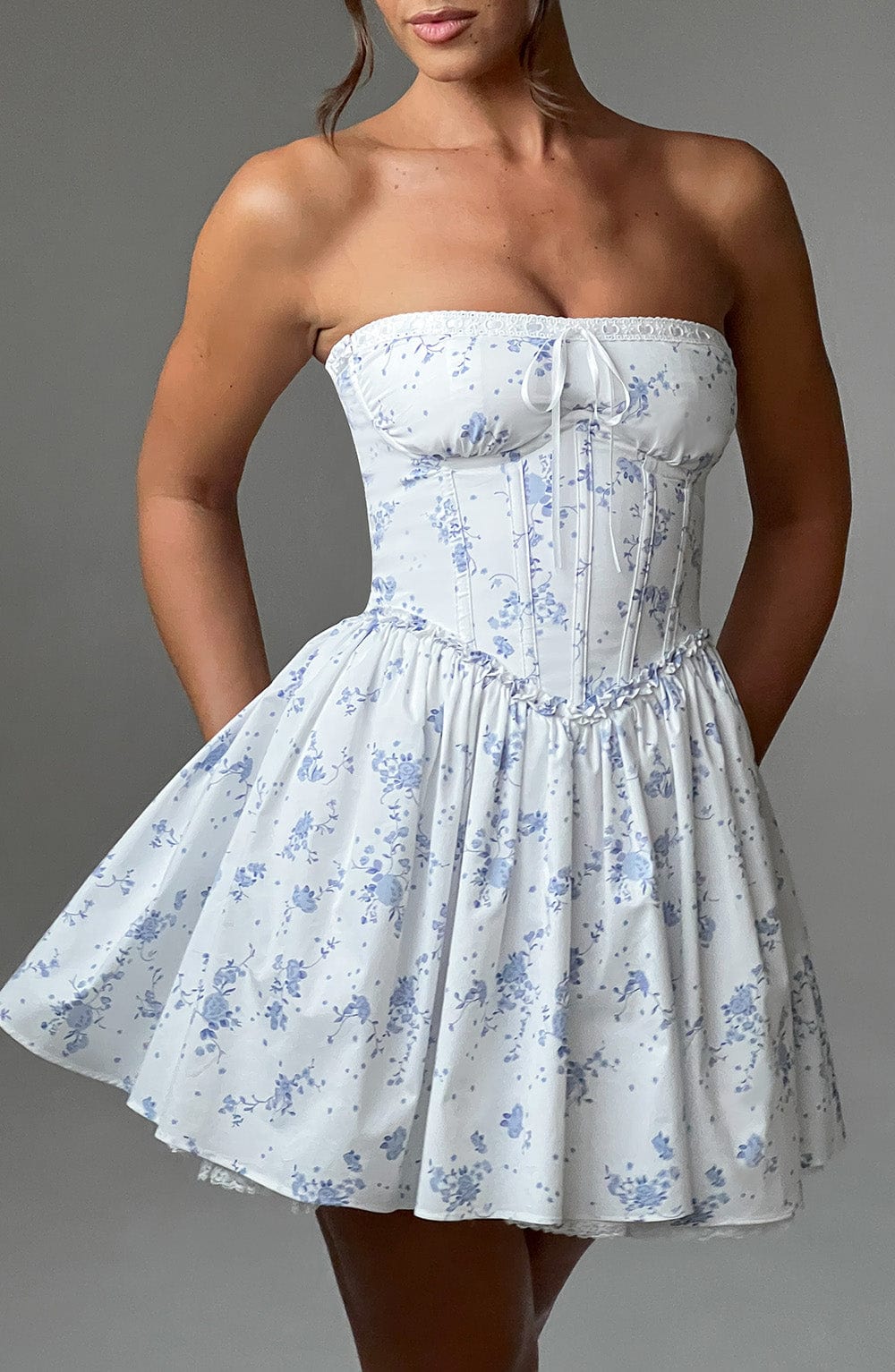 Vestido Mini Maeve - Estampado Ditsy Azul