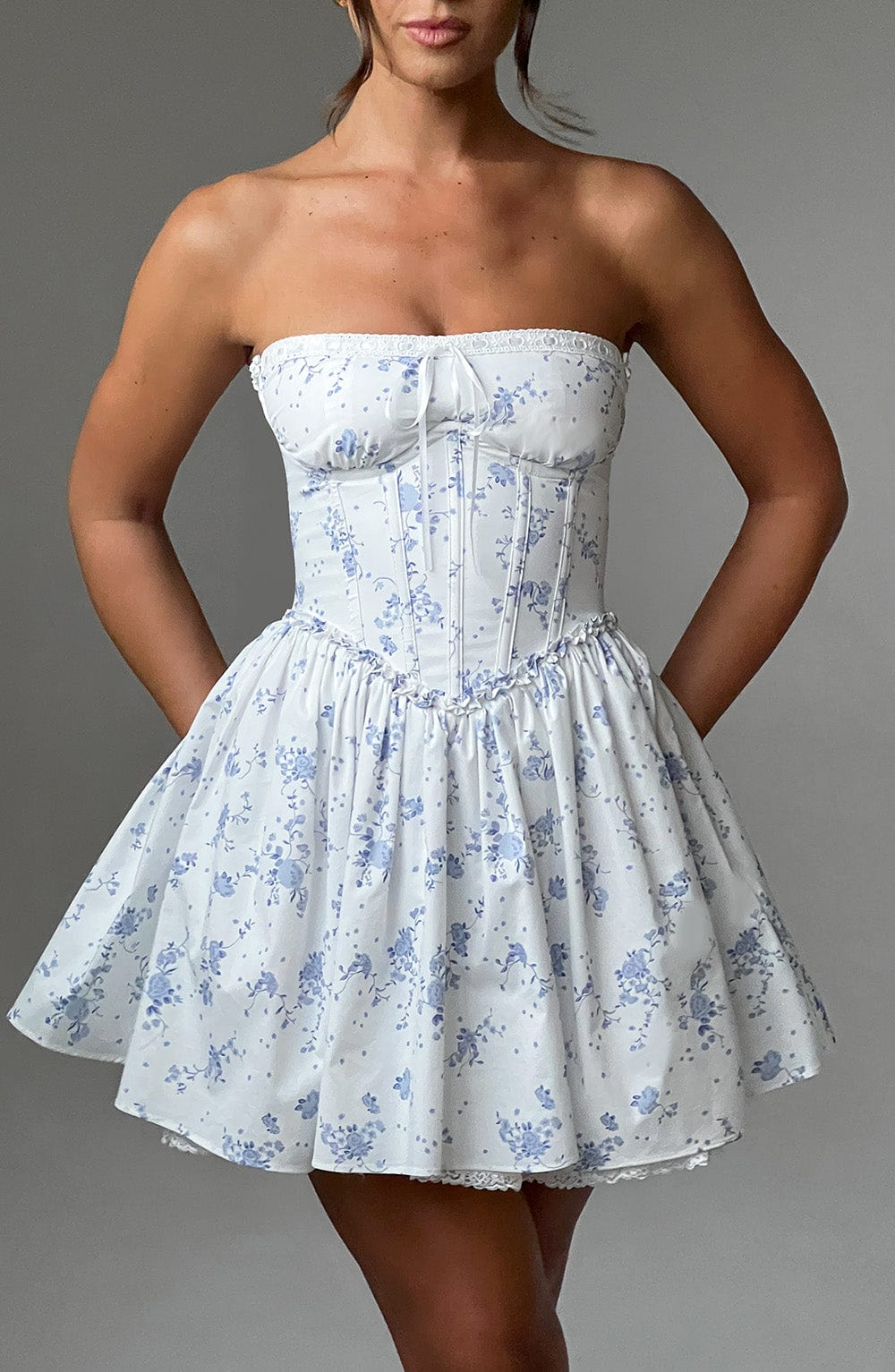 Vestido Mini Maeve - Estampado Ditsy Azul