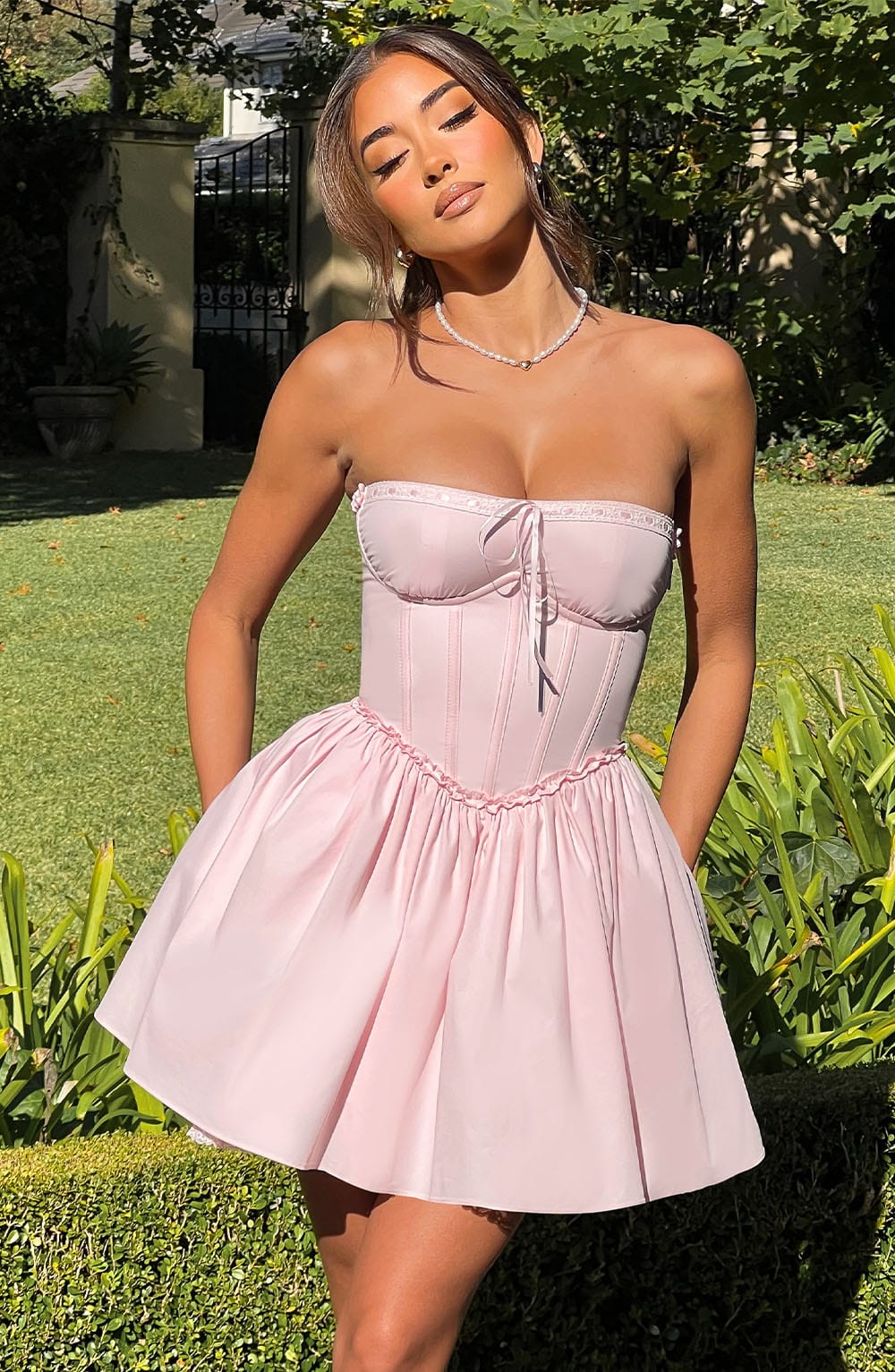 Vestido Mini Maeve - Rosa Claro