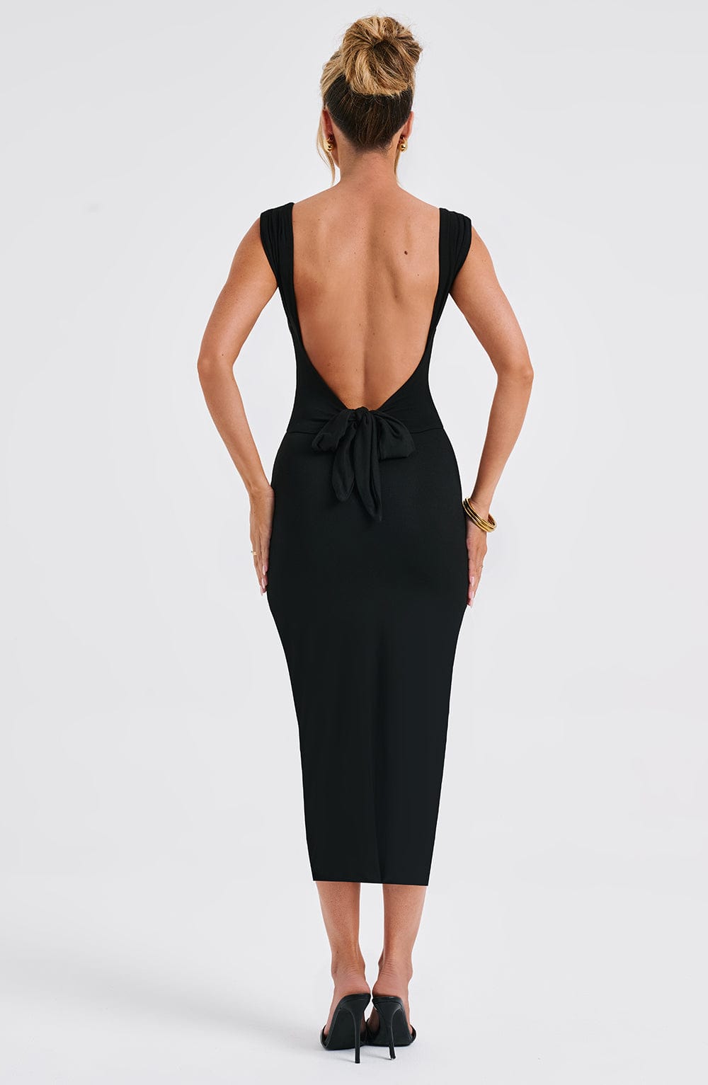 Vestido Midi Malina - Negro