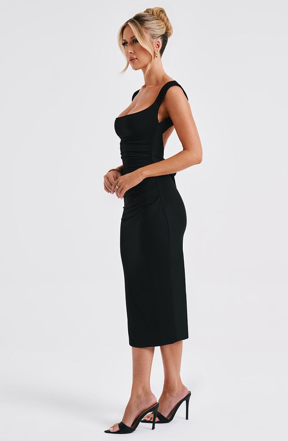 Vestido Midi Malina - Negro
