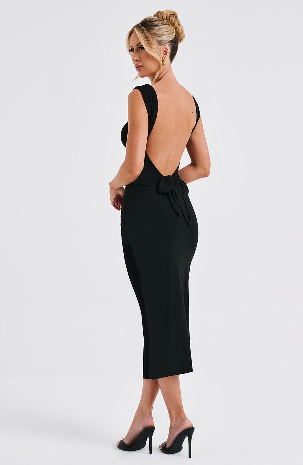Vestido Midi Malina - Negro